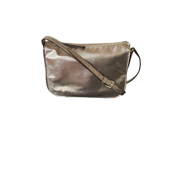 Kate Spade Gold Metallic Crossbody Bag - Picture 10 of 11